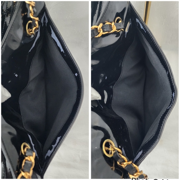 Auth Chanel Patent Leather Tote Bag - Picture 10 of 13